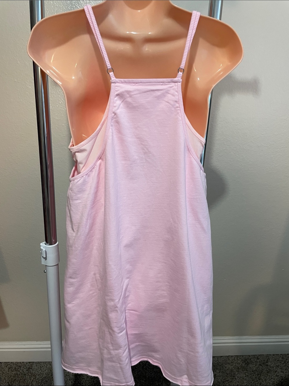 Listicle Women’s Pink Pocket Tank Dress - Picture 4 of 6